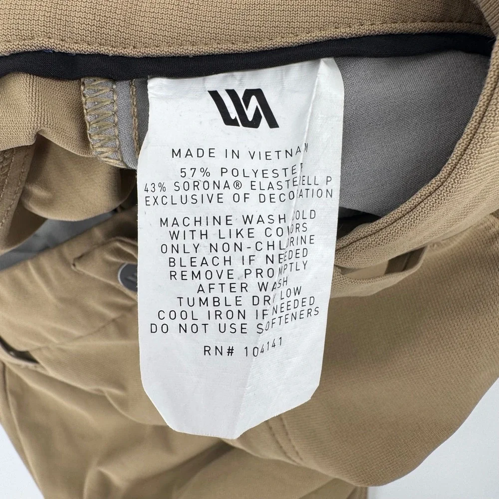 VRST Athletic Fit Commuter Pants 3-Pack Men 36x32 Tan Grey Charcoal Stretch 5Pkt